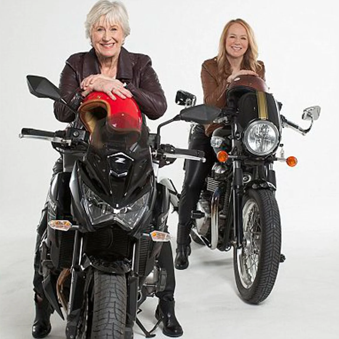 As sales of motorbikes soar among women over 60.....