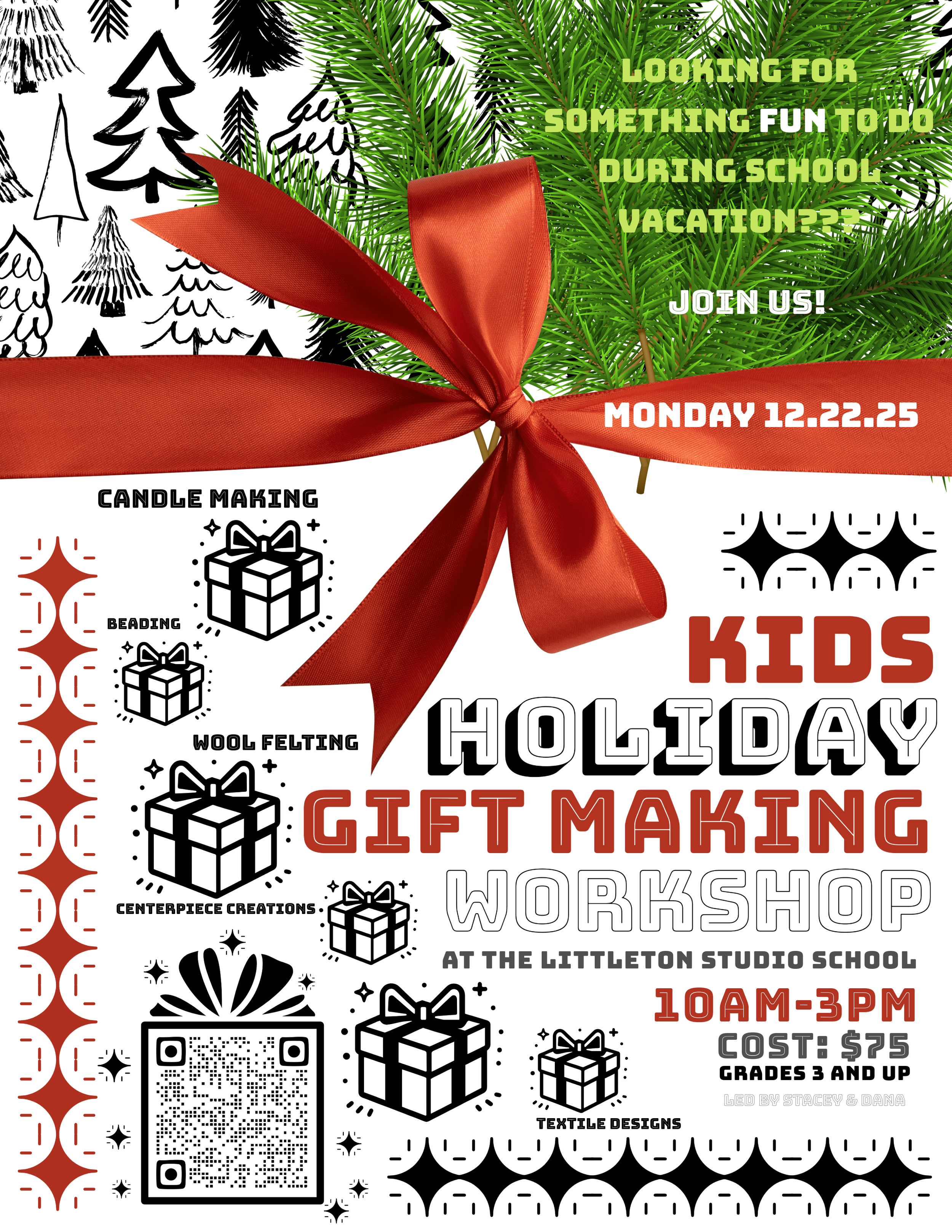 Kids Holiday Gift Making Workshop with Stacey & Dana 12/22/25