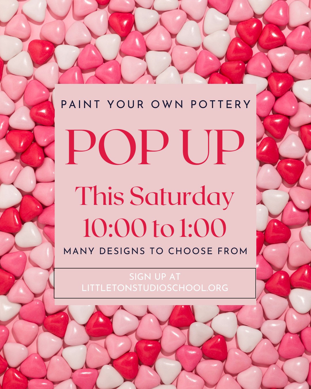 Paint Your Own Pottery: Valentine's Day