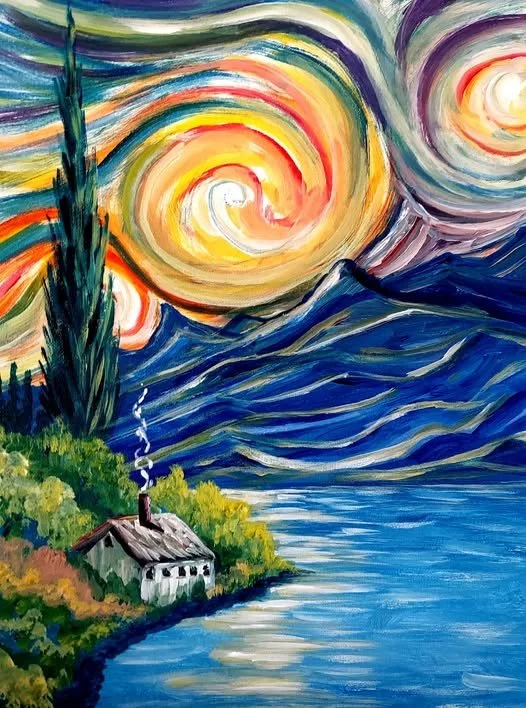 Van Gogh Sunset 8/5/26 *Event by Stir Up the Paint NH*