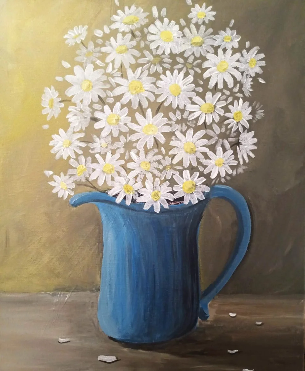 Blue Pitcher Daisies 7/24/26 *Event by Stir up the Paint NH*