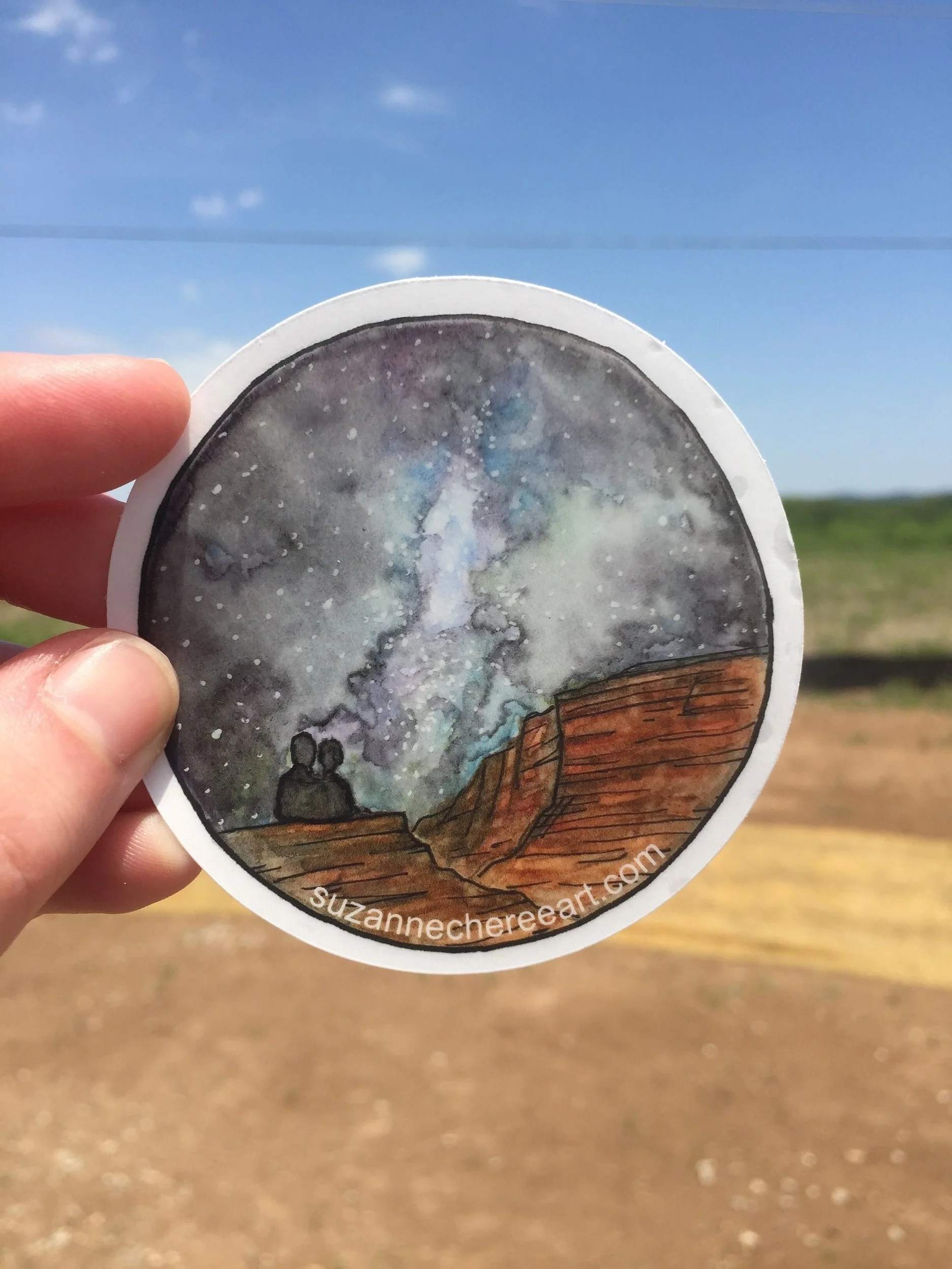 Needing Space 3" Die Cut sticker