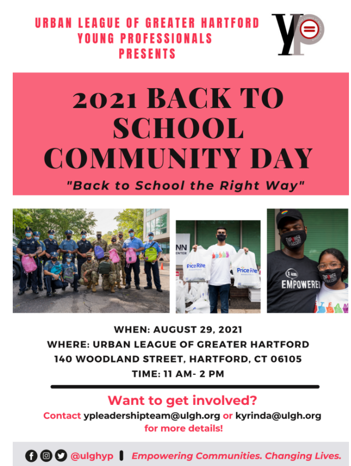Urban League of Greater Hartford Annual Back to School Community Day 