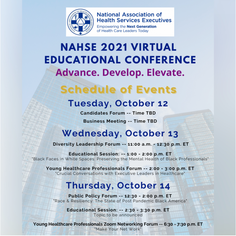 NAHSE 2021 VIRTUAL EDUCATION CONFERENCE 