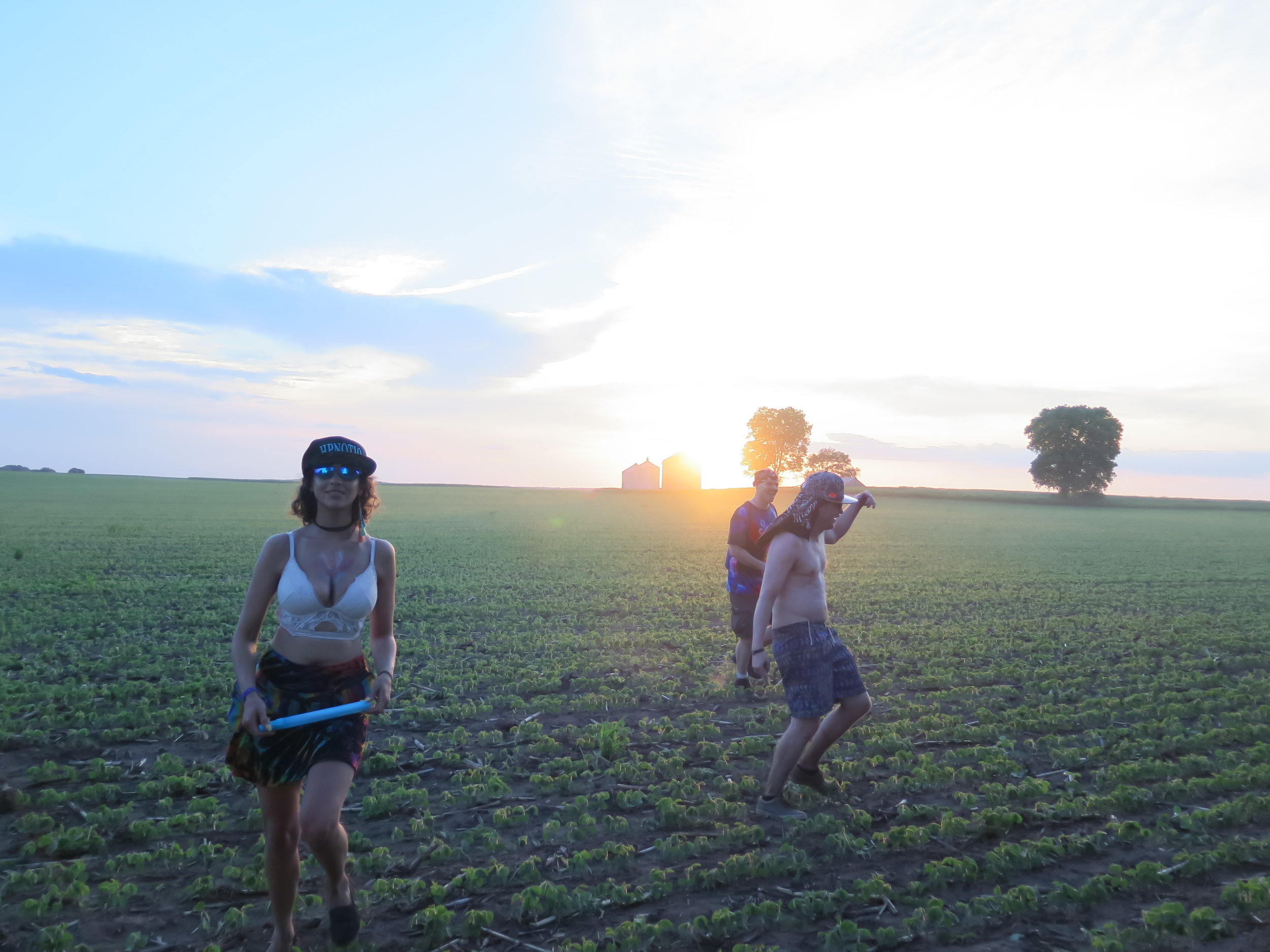 Dancing in the crops to Phil Less