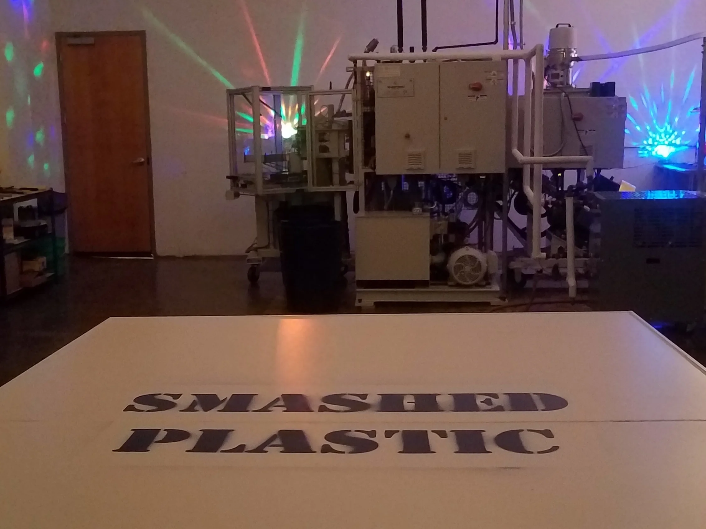 Smashed Plastic Record Press / photo by MDR