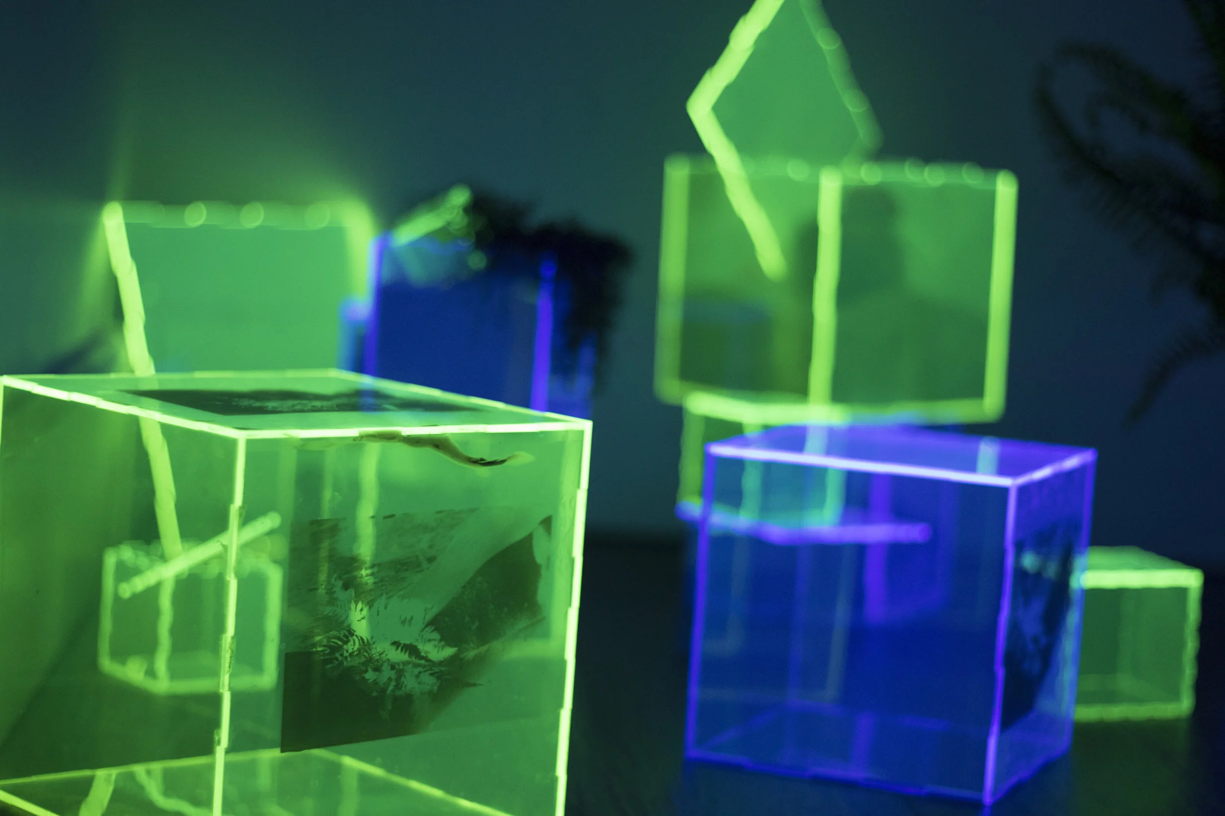 boxes created by laser engraving and using a welding agent.