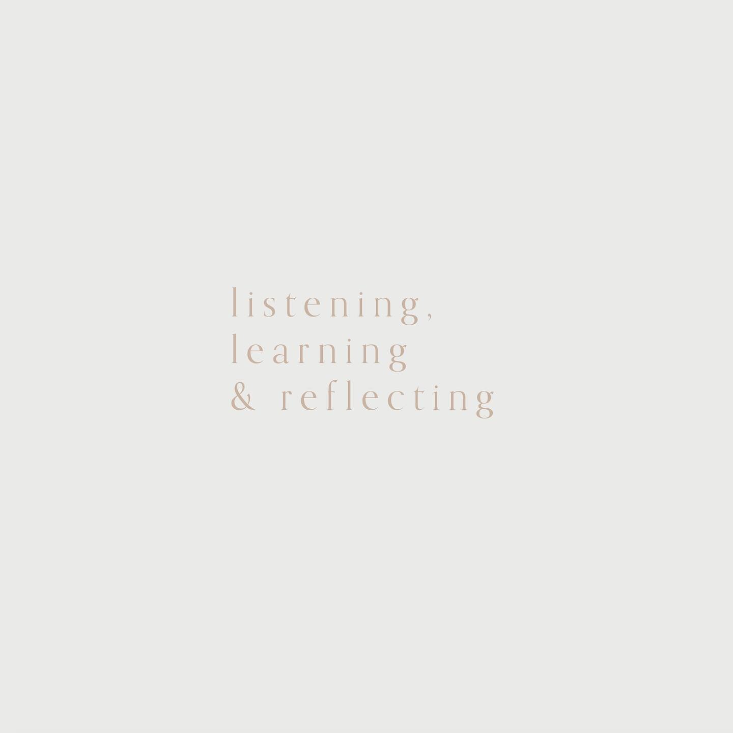 We are taking a moment to listen, learn and reflect. By doing so, we are collectively allowing the voices that need to be heard, be heard.  Muted.