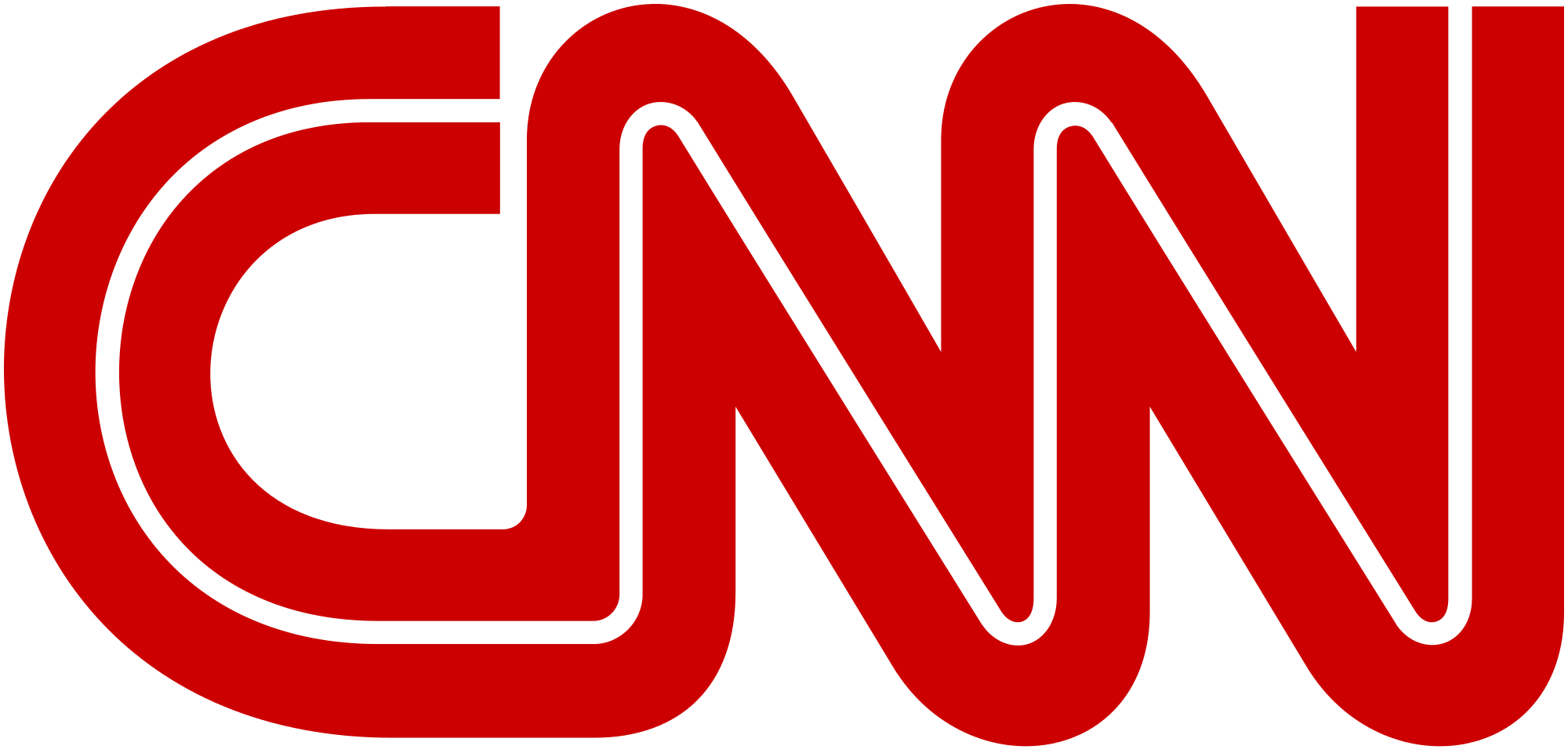 Red stylized lowercase “cnw” logo on a dark green background