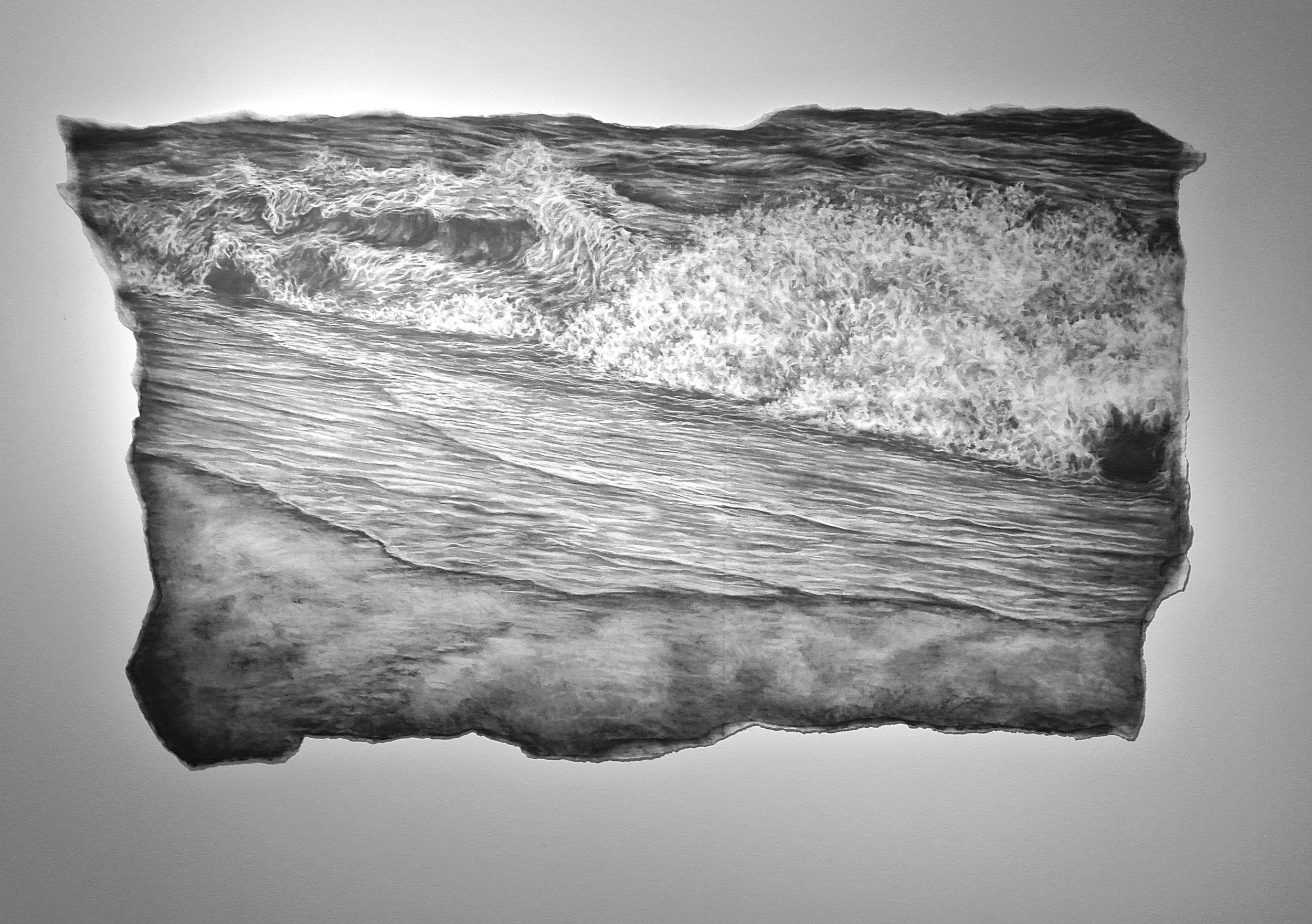 Waves Crashing on the Shore