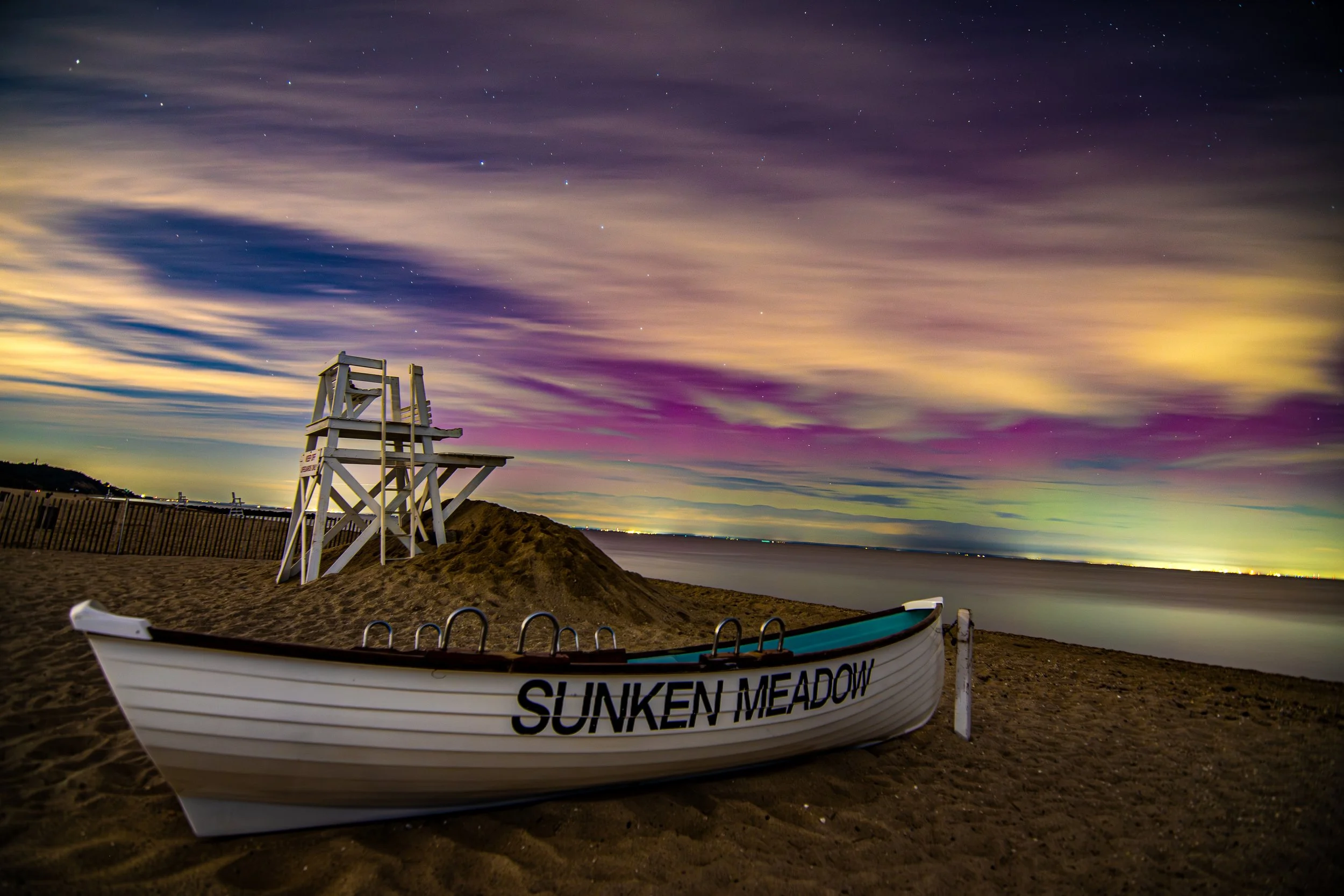 Northern Lights at Sunken Meadow