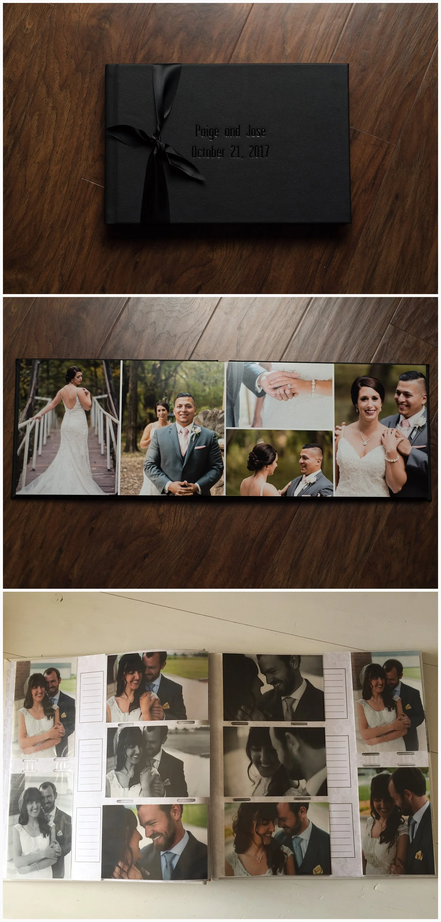 The top two pictures are one of our sample albums. The bottom picture is our personal wedding album. I really don't think I need to say anything else. 