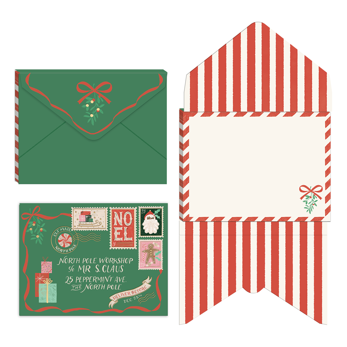 Letters To Santa Green Pocket Notepad🎄
