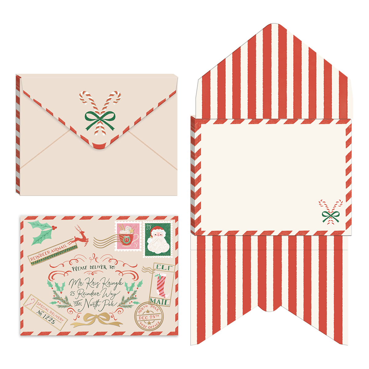 Letters To Santa Cream Pocket Notepad🎄