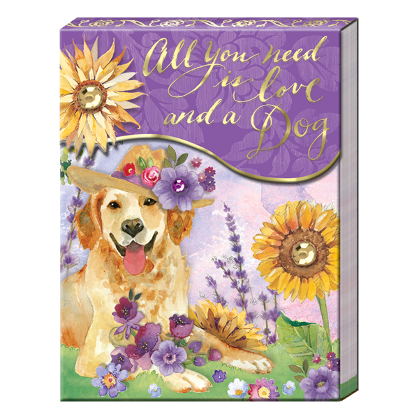 Punch Studio's Posh Pets Sunflower Retriever Pocket Notepad✨