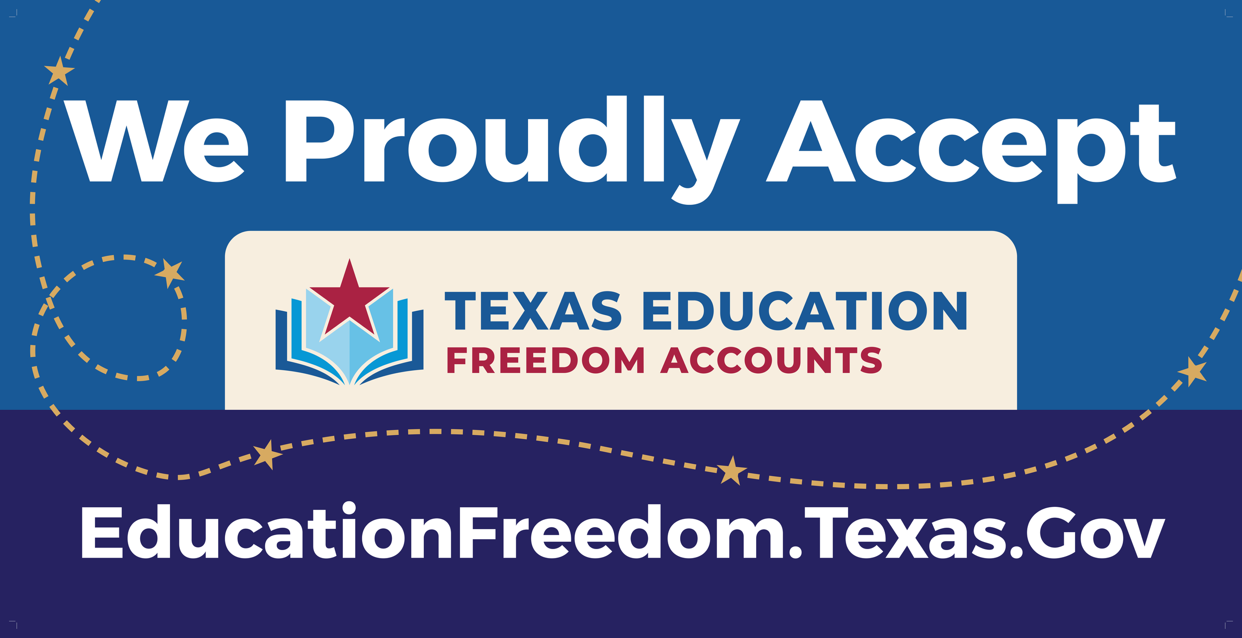 We accept Texas Education Freedom Accounts (TEFA)