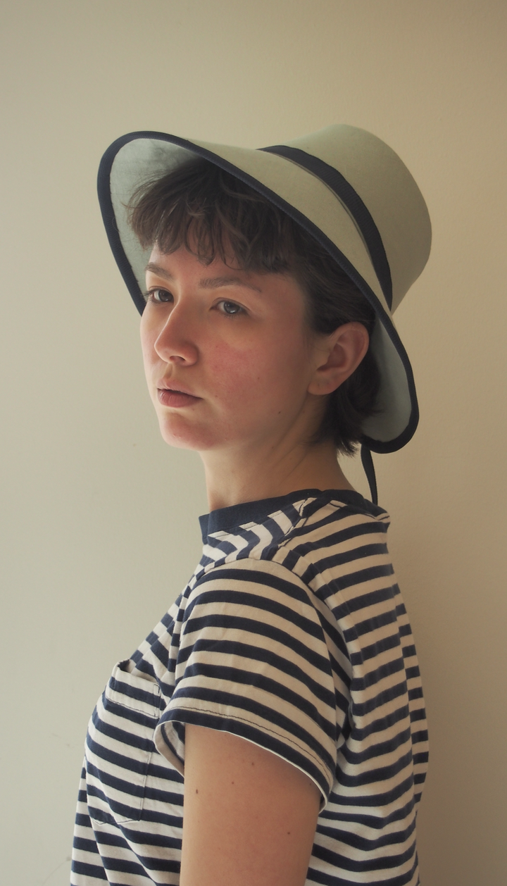 buckram linen sun bonnet