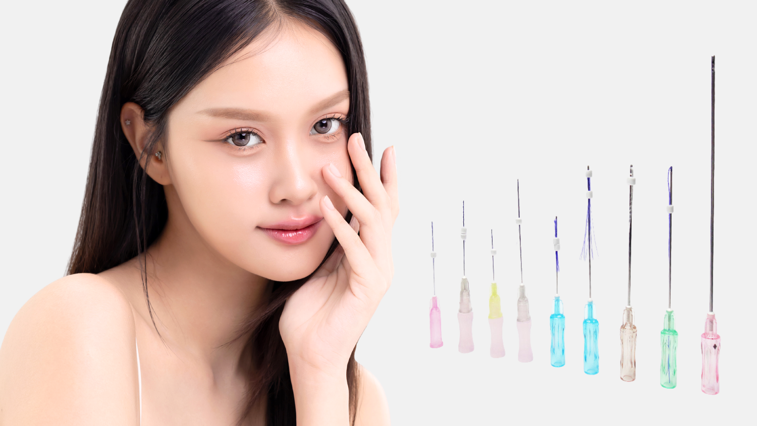 PDO vs PCL vs PLLA nose thread lift comparison showing high bridge projection result in Singapore clinic