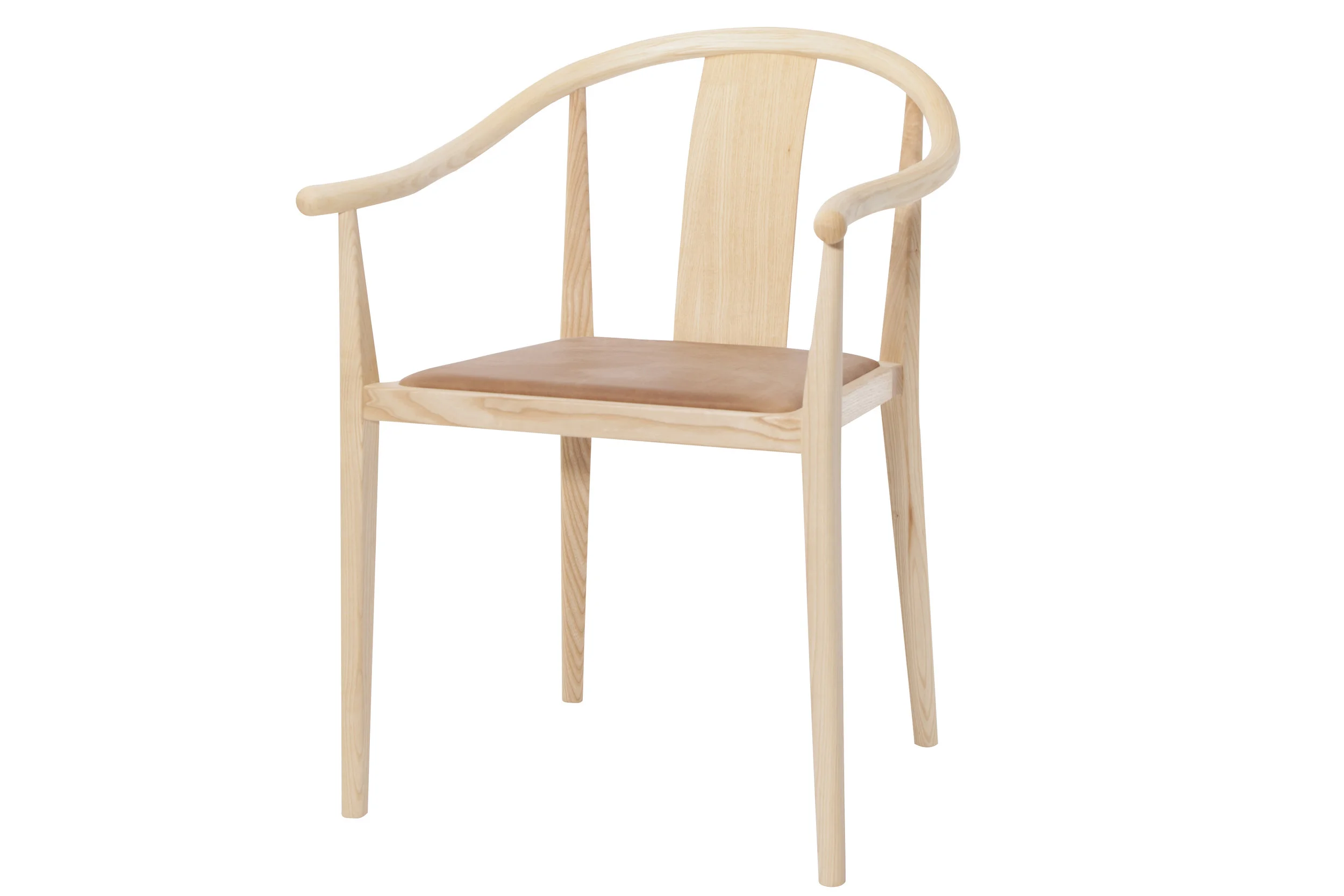 Shanghai Dining Chair - Leather seat