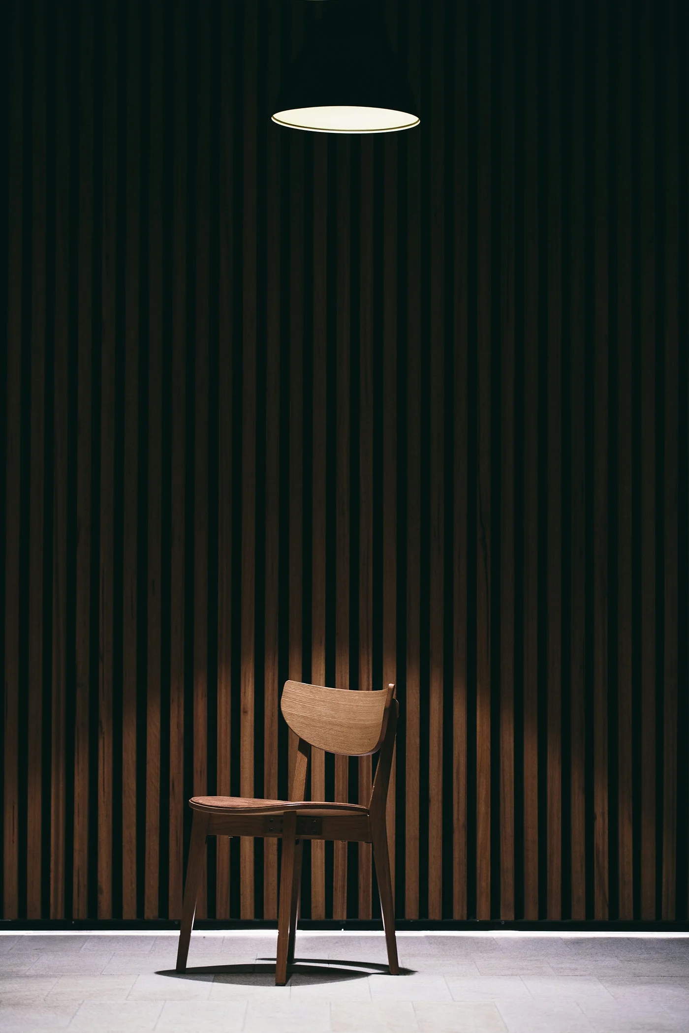 The R series timber chairs with Custom slim pad seat