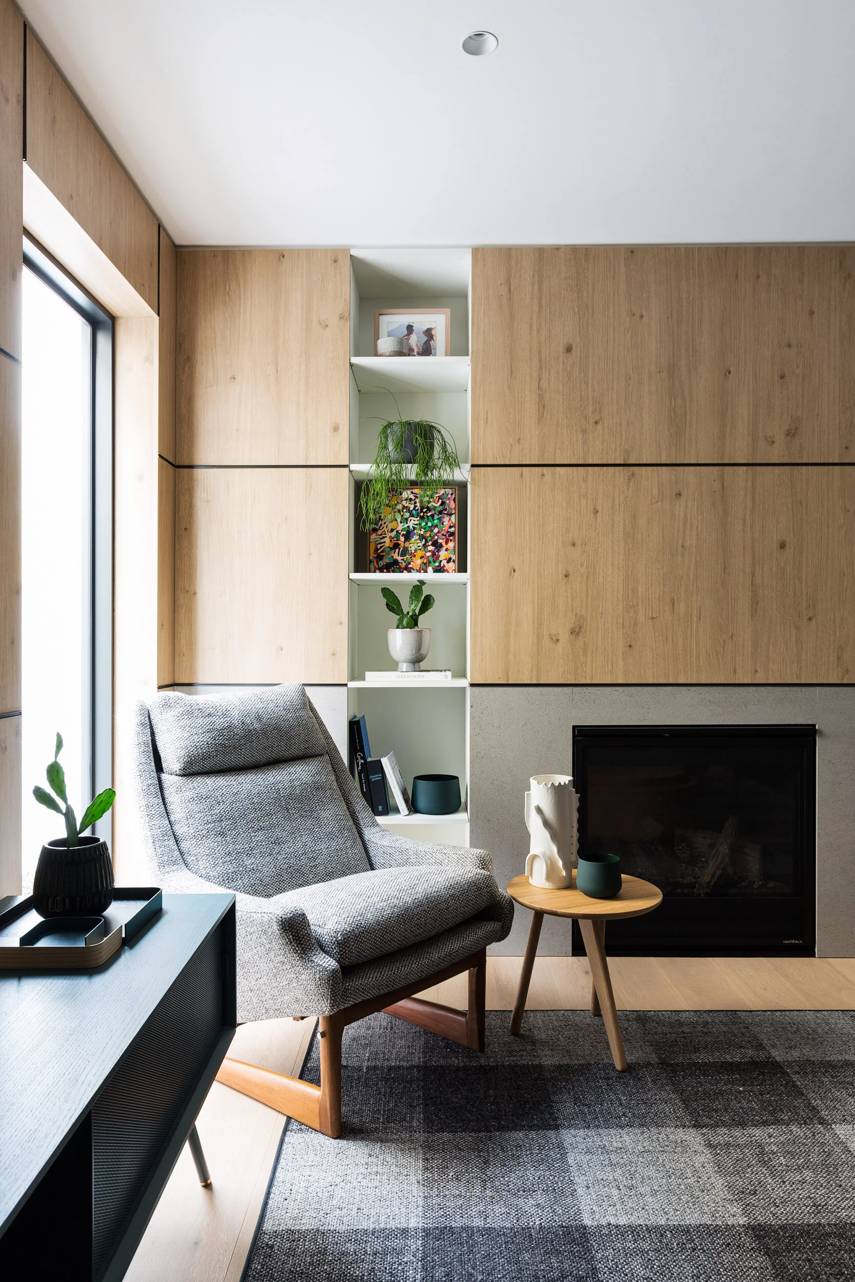 NORR11 Fin side table in Natural oak