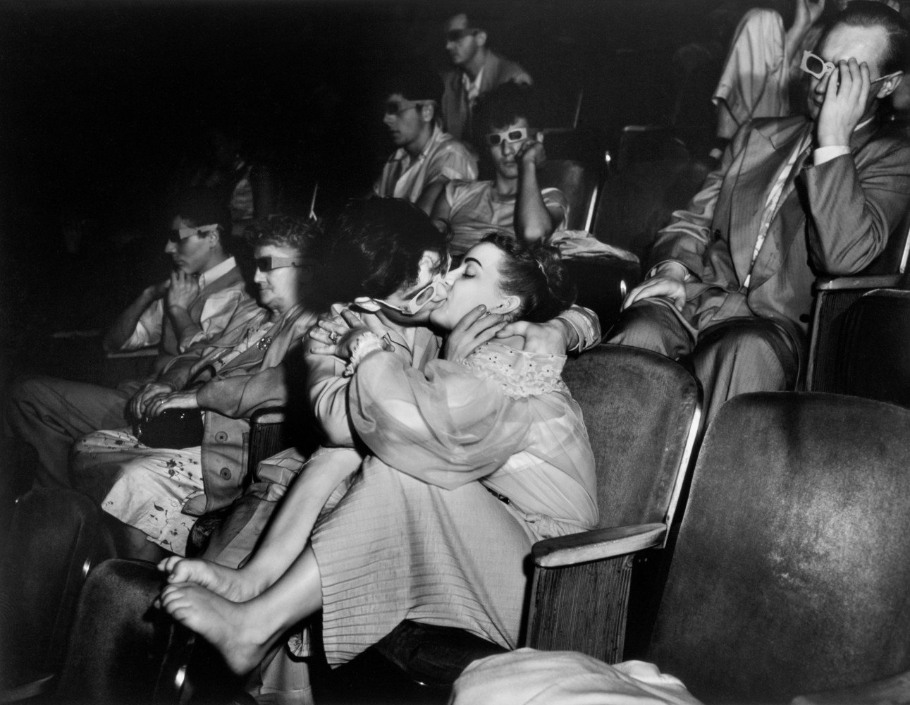 Lovers at the Palace Theater, c.1945 © Weegee Archive/International Center of Photography