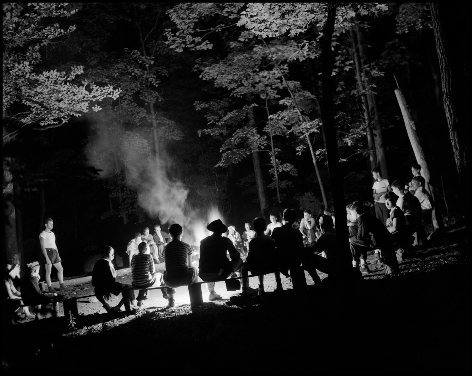 Singing Around the Campfire, Southfields, New York, 1943.jpeg