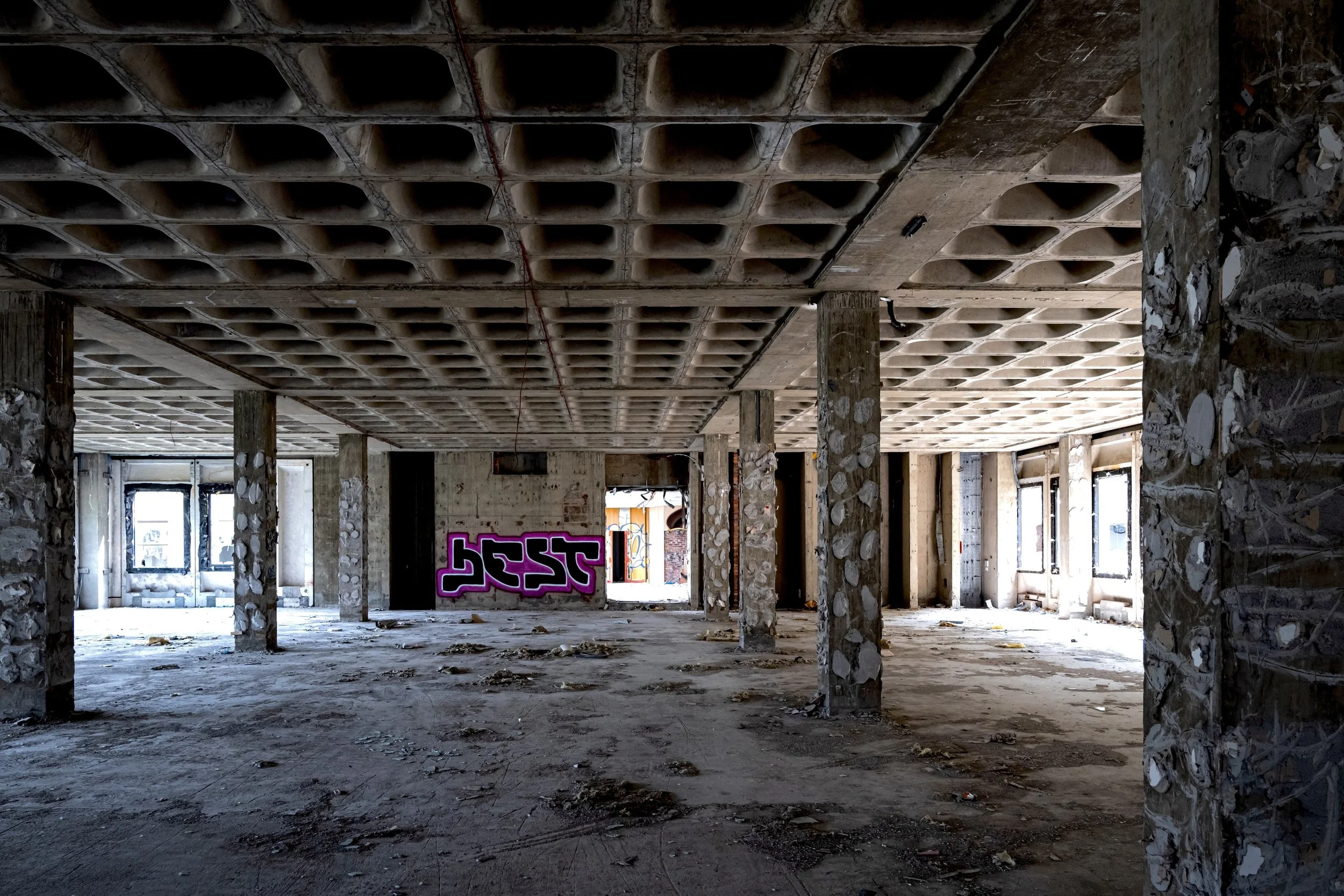 Abandoned brutalist building in the heart of Scotland by Stevi Jackson