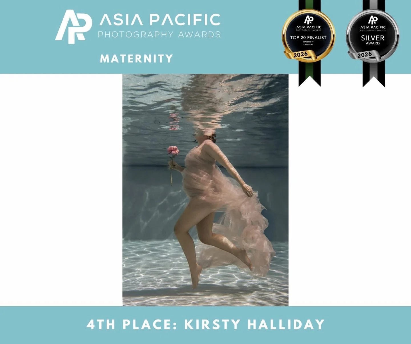 The results are in for the Asia Pacific Photography Awards&hellip; 

4th place Maternity and silver award 
6th place Maternity and silver award 
7th place Wedding and silver with merit 

Even though I placed 7th in Wedding, this one I&rsquo;m super p