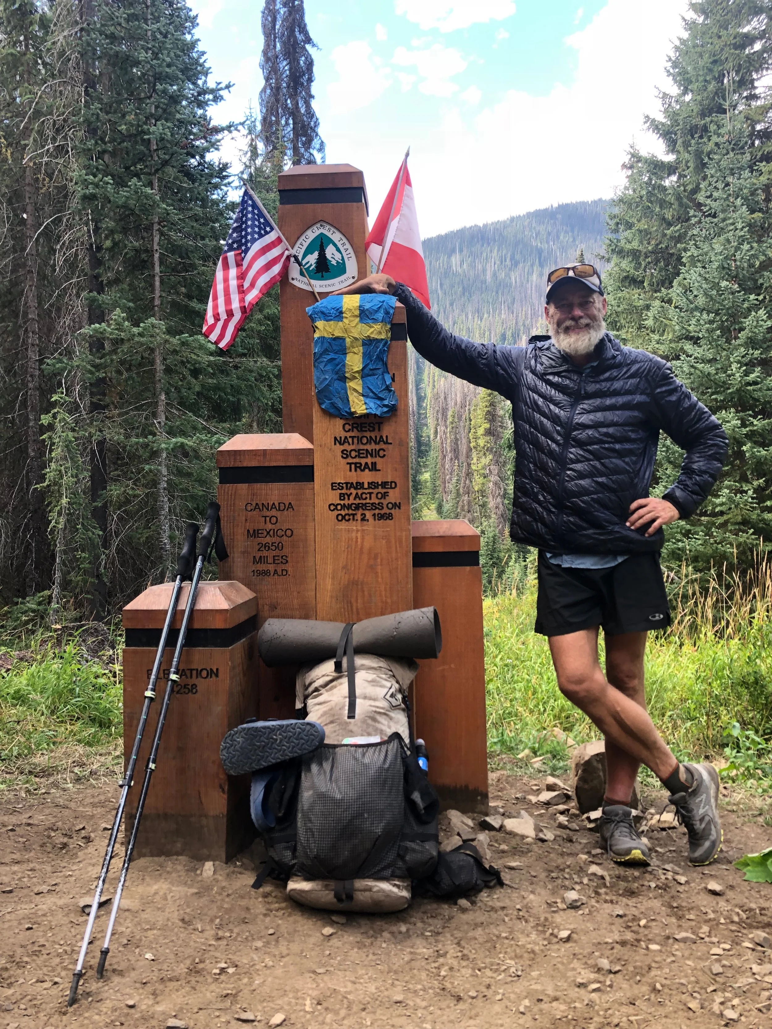 Framme vid Northern Terminus 7 september 2018, efter exakt fem månader och 2650 miles.