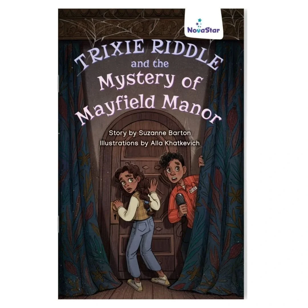 Cover reveal! ✨📚 Trixie Riddle and the Mystery of Mayfield Manor is one of my new chapter books for primary schoolers, which will soon be popping up in classrooms in Australia and New Zealand.

There&rsquo;s a mystery 🔍 to uncover at Mayfield Manor