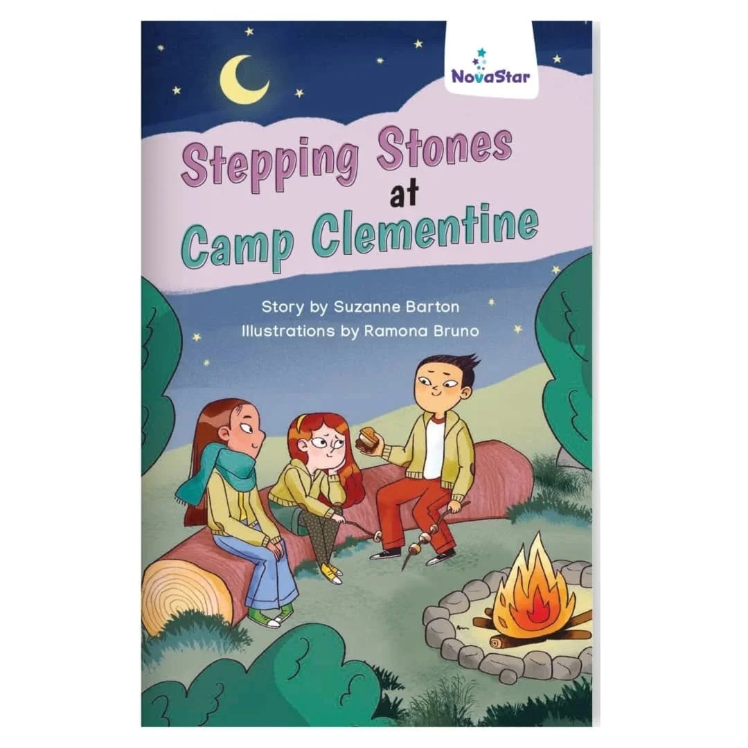 Introducing one of my favourite titles from my collection of Novastar novels: Stepping Stones at Camp Clementine. 🇮🇪🥻💃

In this book, Ava&rsquo;s quest for belonging at school-holiday camp takes a mystical turn, unveiling talents, celebrating cul