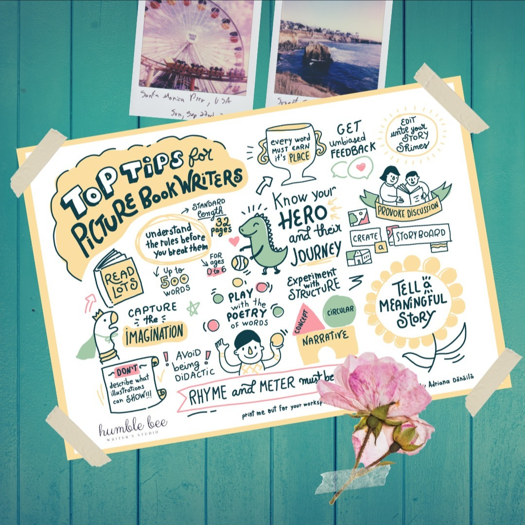 Top tips for picture book writers poster