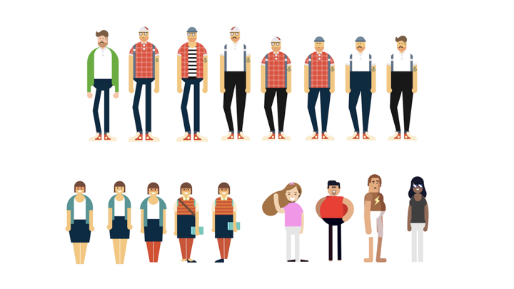 We develop some visual concepts for character.