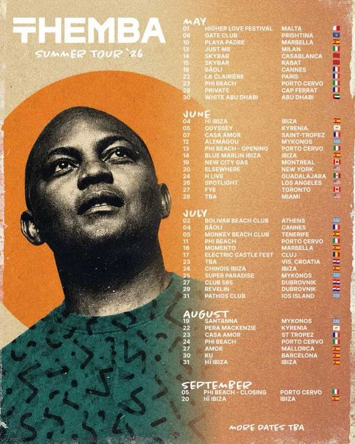 Another summer ☀️ to continue answering the question:
WHO IS THEMBA❓See you here, here and there. 🪩🫶🏾

Let me know where else I should come dance with you! 🗺️

#whereisthemba❓ #summer #summer26