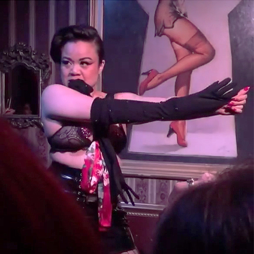 Lady Grimm Passionate and provocative, this sensual act entices you to a darker, mysterious realm. It's a nod to art forms and practices that, at some point in their histories, have been taboo or outlawed, and were carried out in secrecy. (Photo by Jezebel Express)