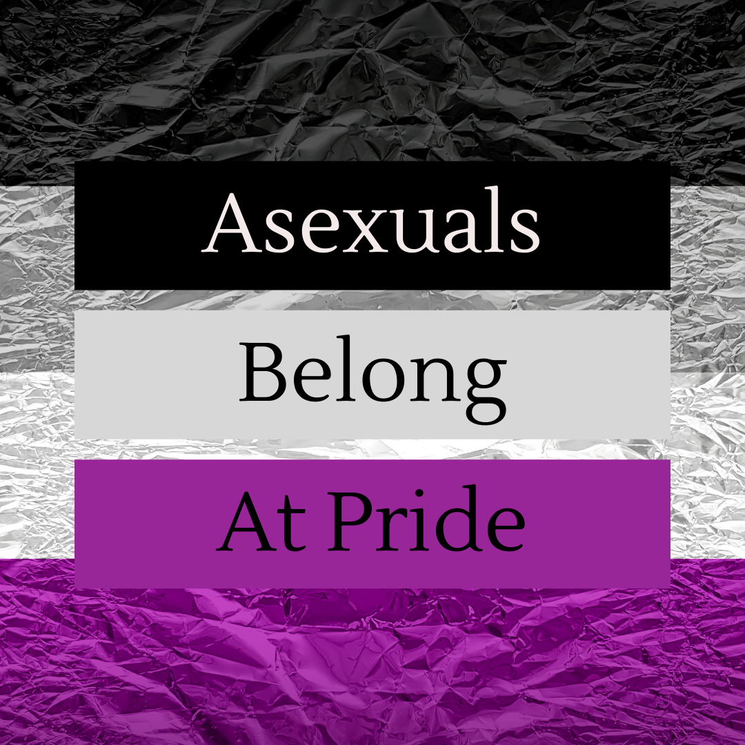 *these things vary widely between asexuals, but the common experience is a lack of sexual attraction.Pictured: Asexual flag consisting of black, grey, white, and purple.