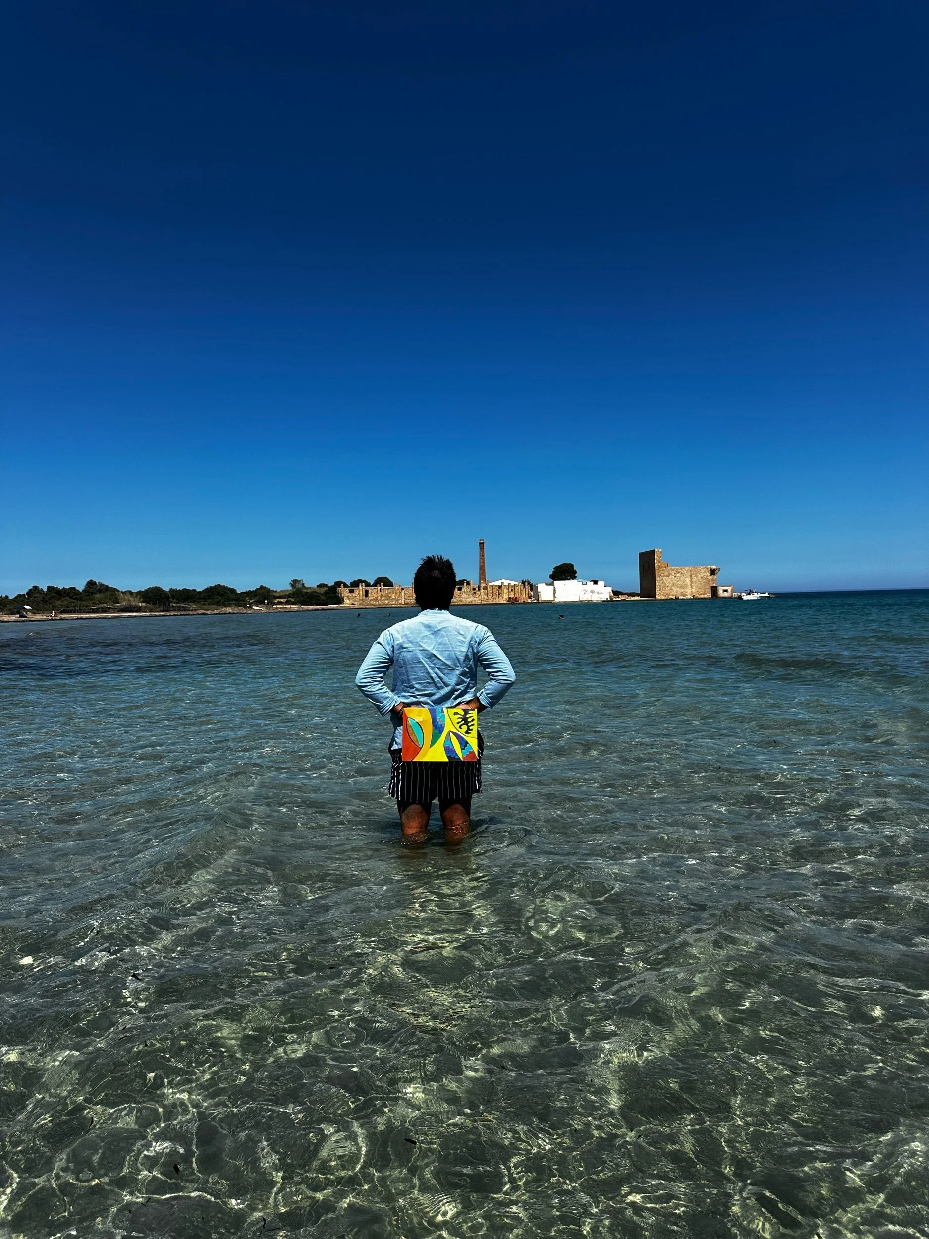  Provocation #127 bis The Natural Reserve of Vendicari  Artwork: Space Invasion  This performance was held at 15.10 PM of the 7th june 2024 in Vendicari 