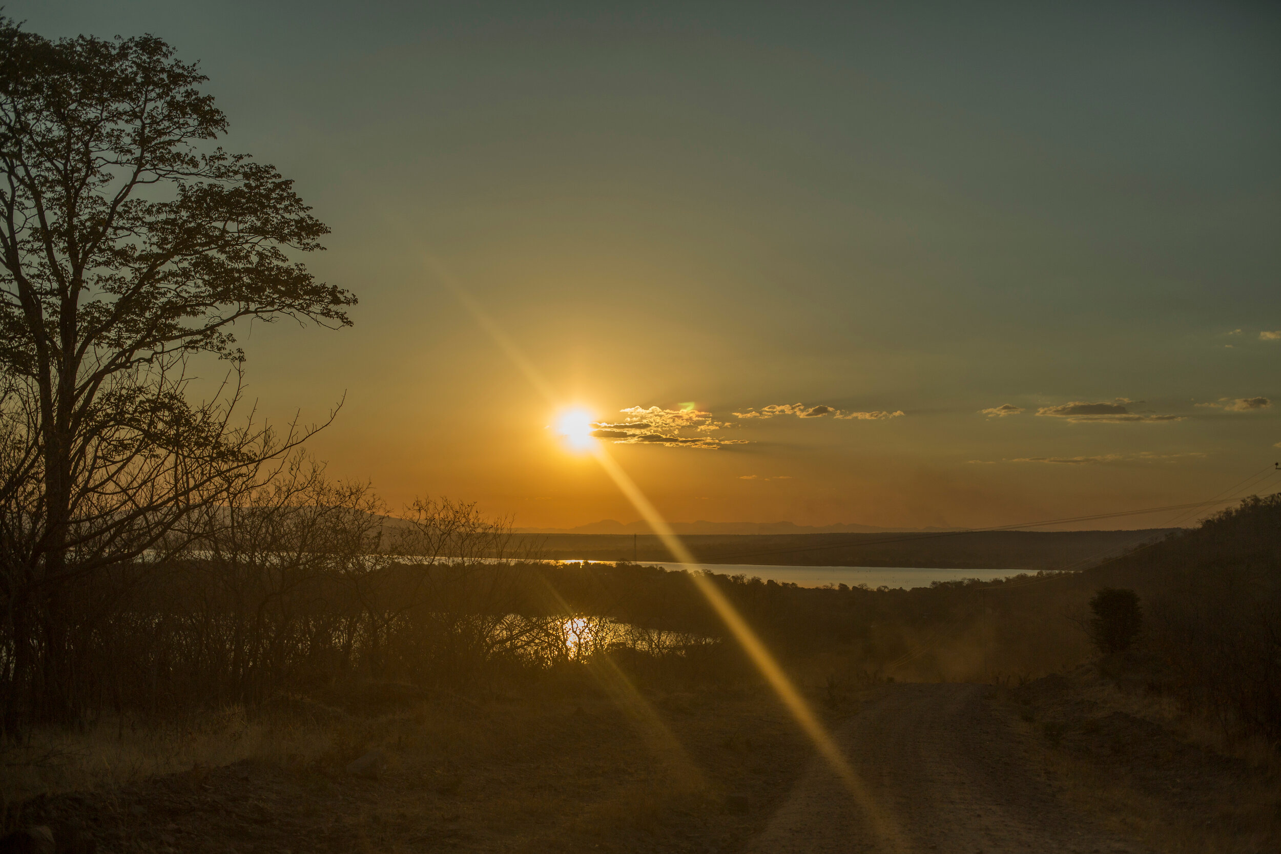 sunset over Lake Kariba Zambia Jan2014.jpg