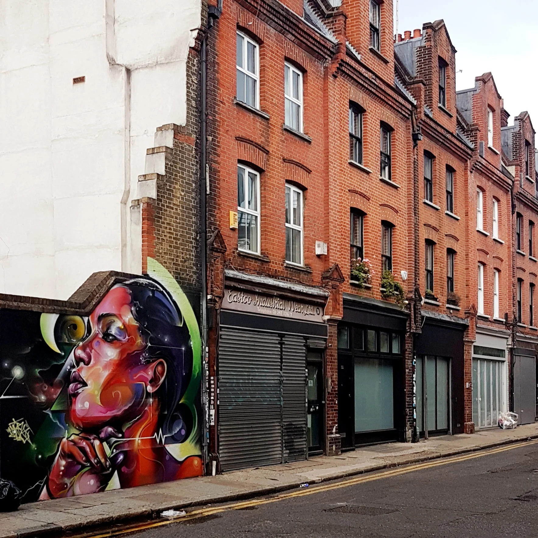 Street art near Brick Lane, London