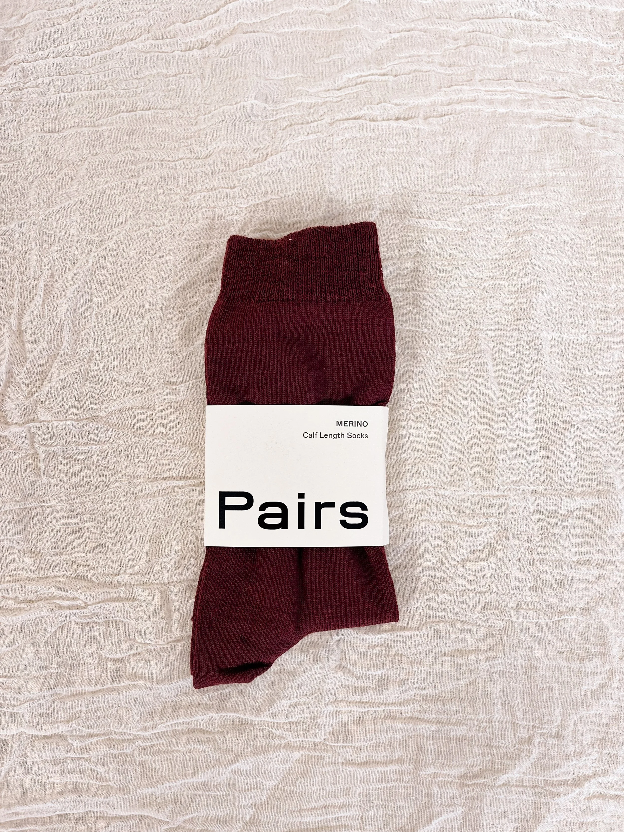 PAIRS - Dark Plum Merino Socks