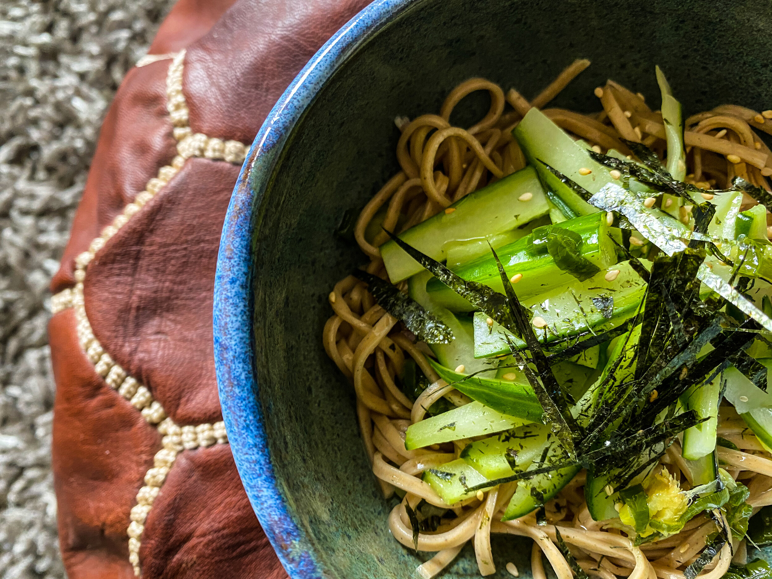 Ginger Scallion Soba Noodles