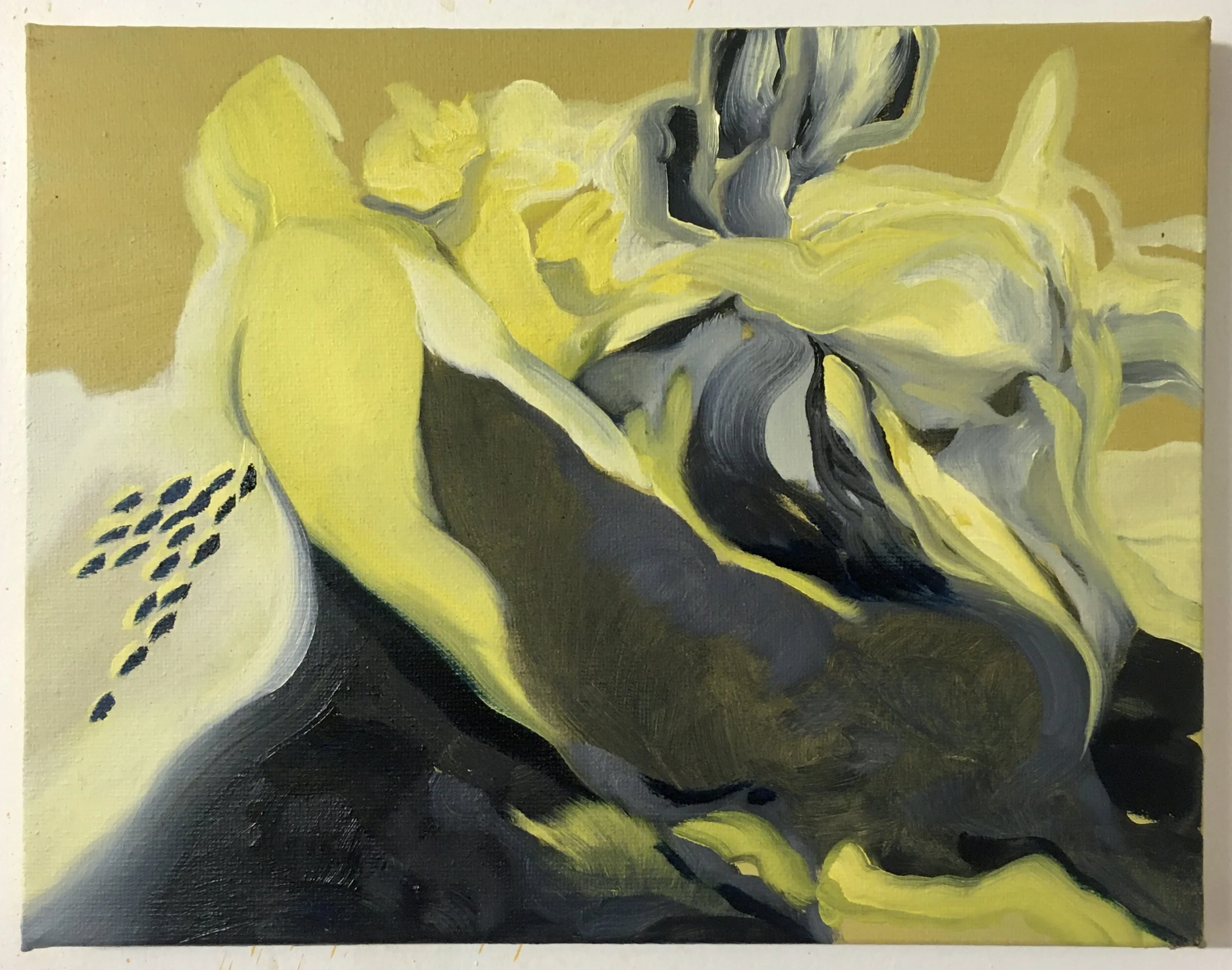 SICKLY, 2020, OIL ON CANVAS, 20 X 25.5 CM