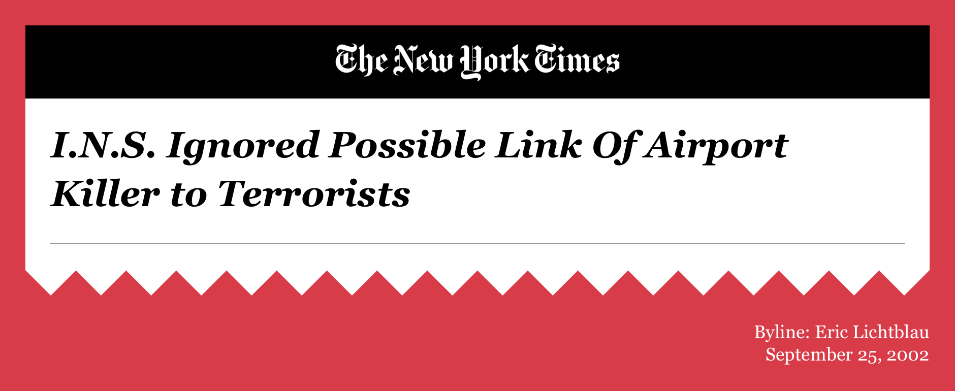 (Article regarding July 2002 LAX Airport Shooter Hesham Mohamed Hadayet)