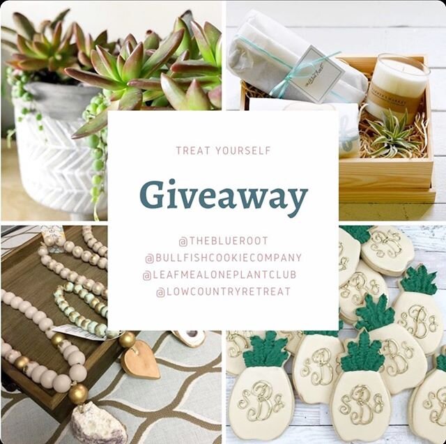 🌼Treat yourself GIVEAWAY 🌼
We&rsquo;ve teamed up with a few Insta friends for a GIVEAWAY with some delicious and beautiful treats! 🌼One winner: 
@theblueroot Famous Zucchini Bread Custom Gift Box $49 value 
@bullfishcookiecompany Dozen Custom Cook