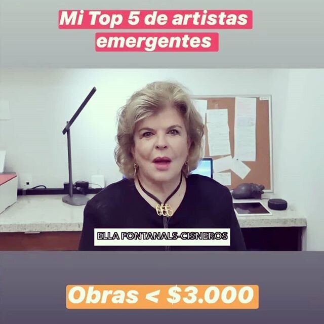 Buen jueves y maravillosa enhorabuena! 
Es para m&iacute; un enorme y tremend&iacute;simo honor el figurar en la lista de los Top #5 artistas emergentes de @ellafontanals !!!
Desde mi participaci&oacute;n en Grants &amp; Commissions 2013-14, supe que