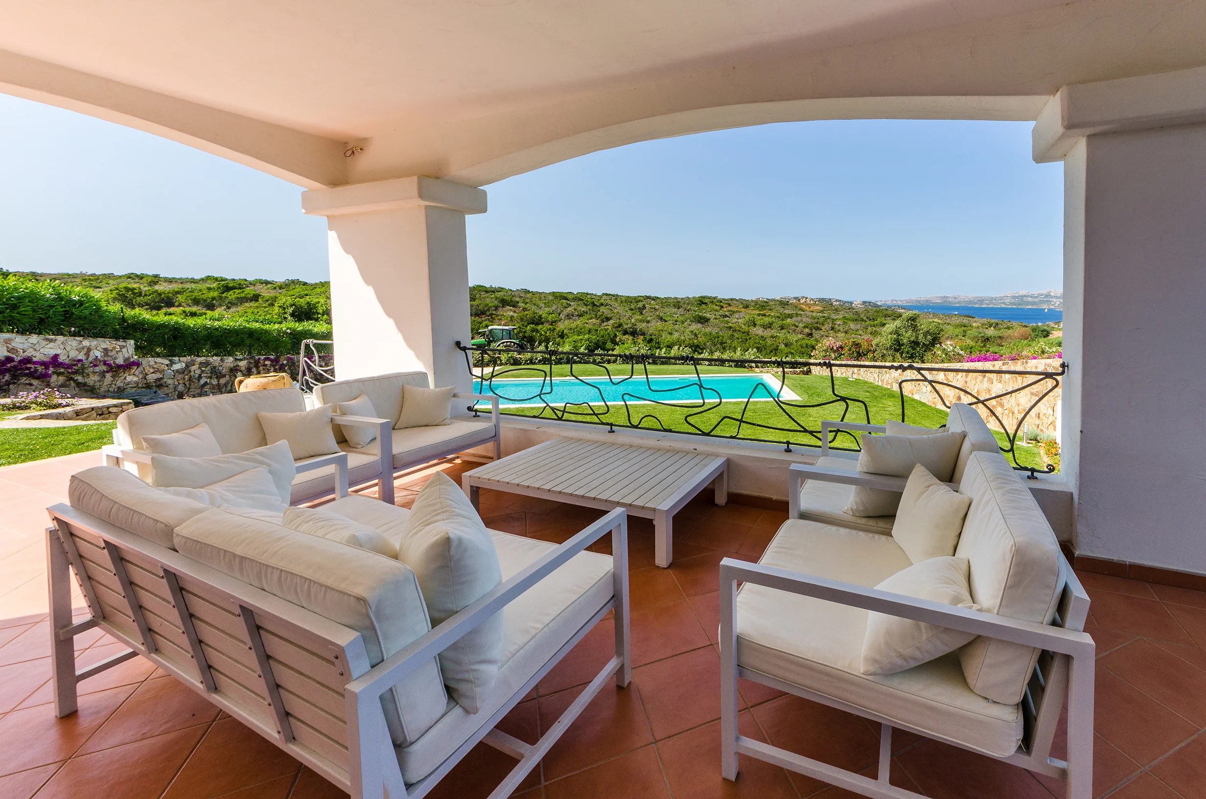 Outdoor patio with pool