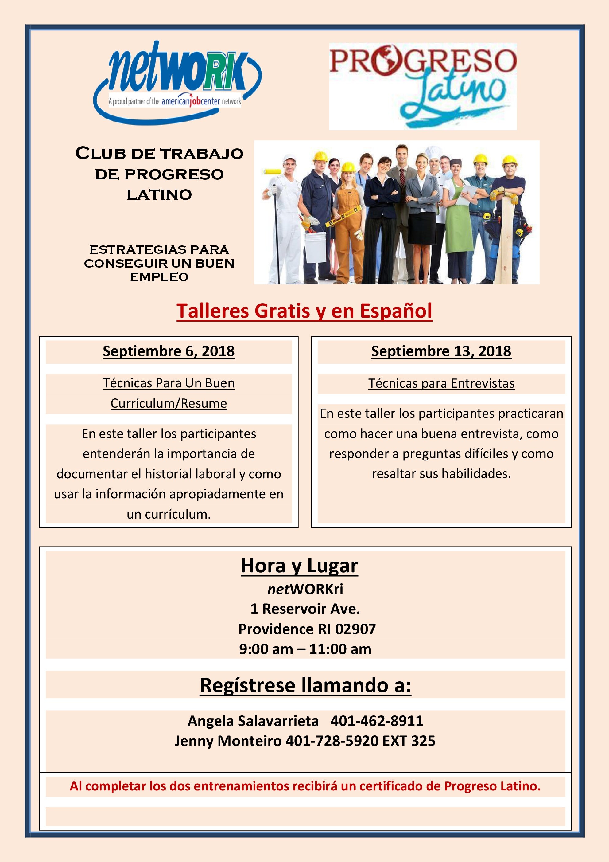 Job Club — Progreso Latino