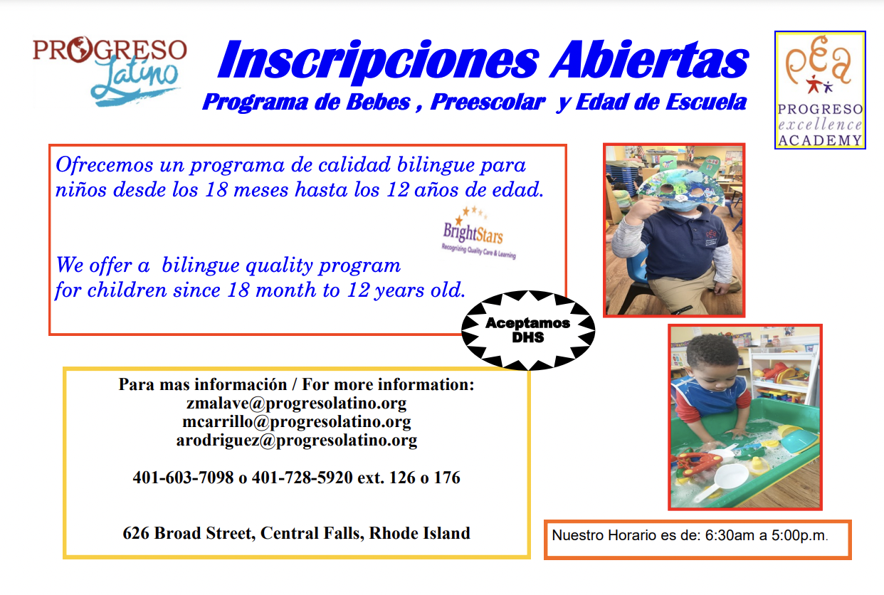 Early Childhood & School Age — Progreso Latino