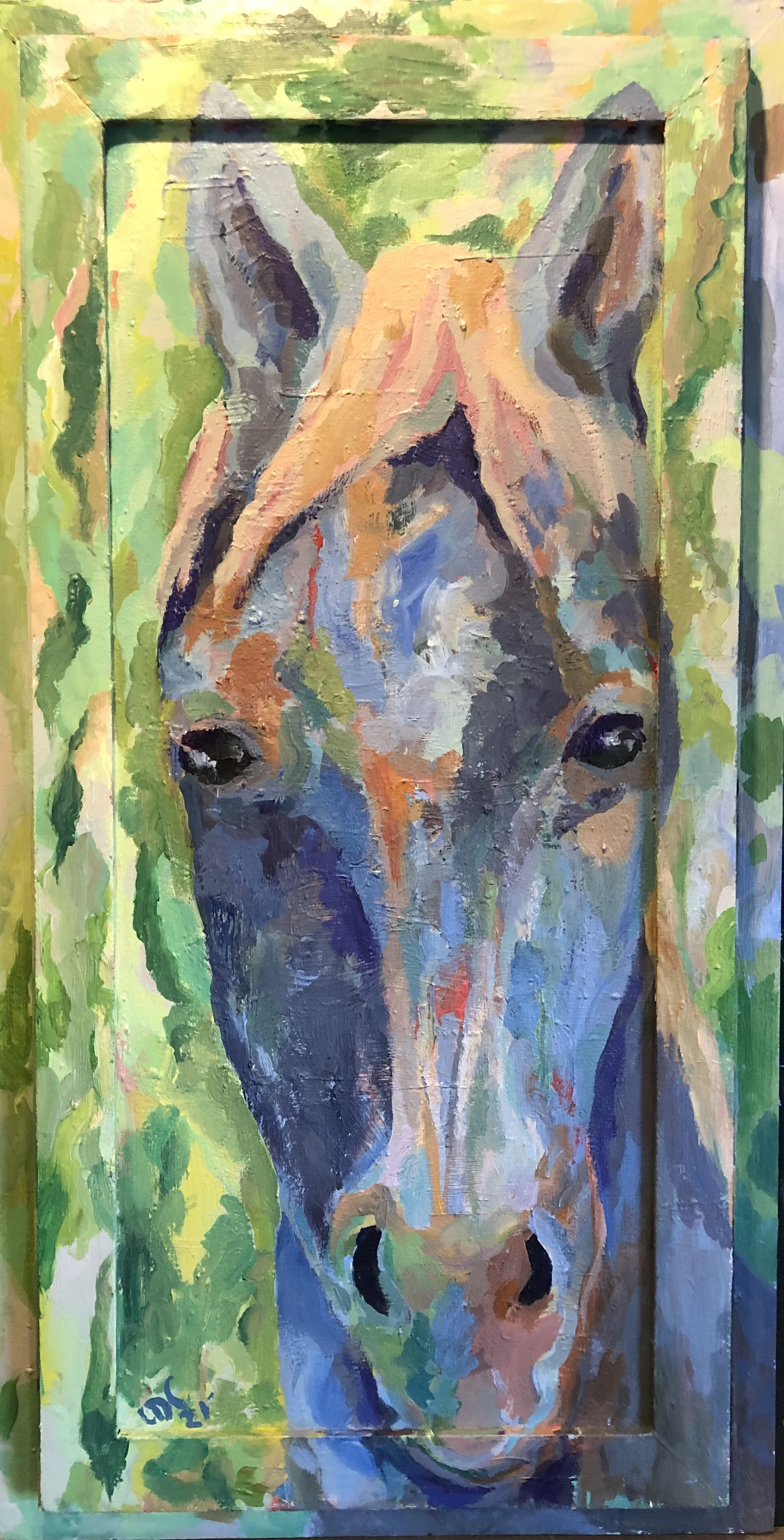 Blue horse